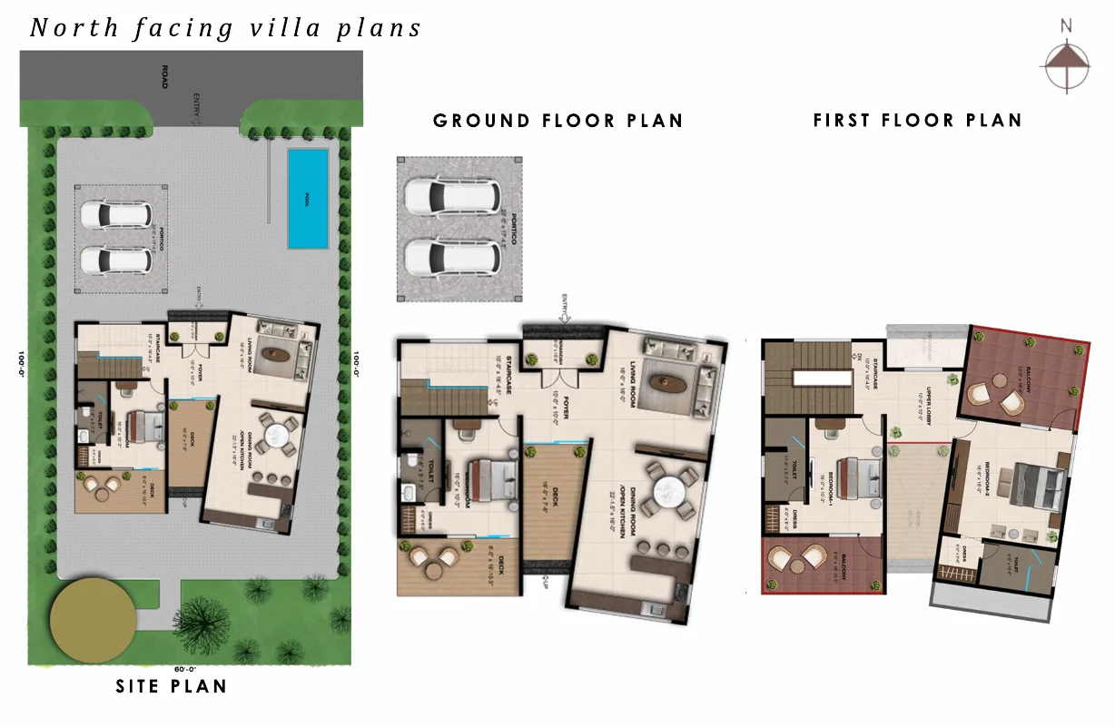 West-Facing Villa Plan